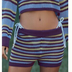 Brand New By Anthropologie Striped Knit Shorts